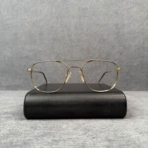 Rochester AFF Aviator Gold Metal Eyeglasses Frames 55-20-150 Vintage Korea